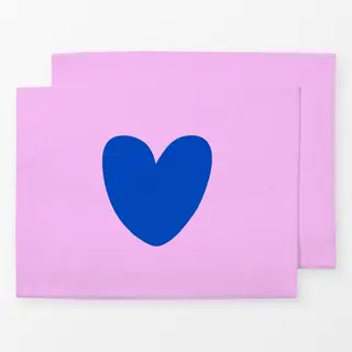 Tischset Birthday Blue Heart
