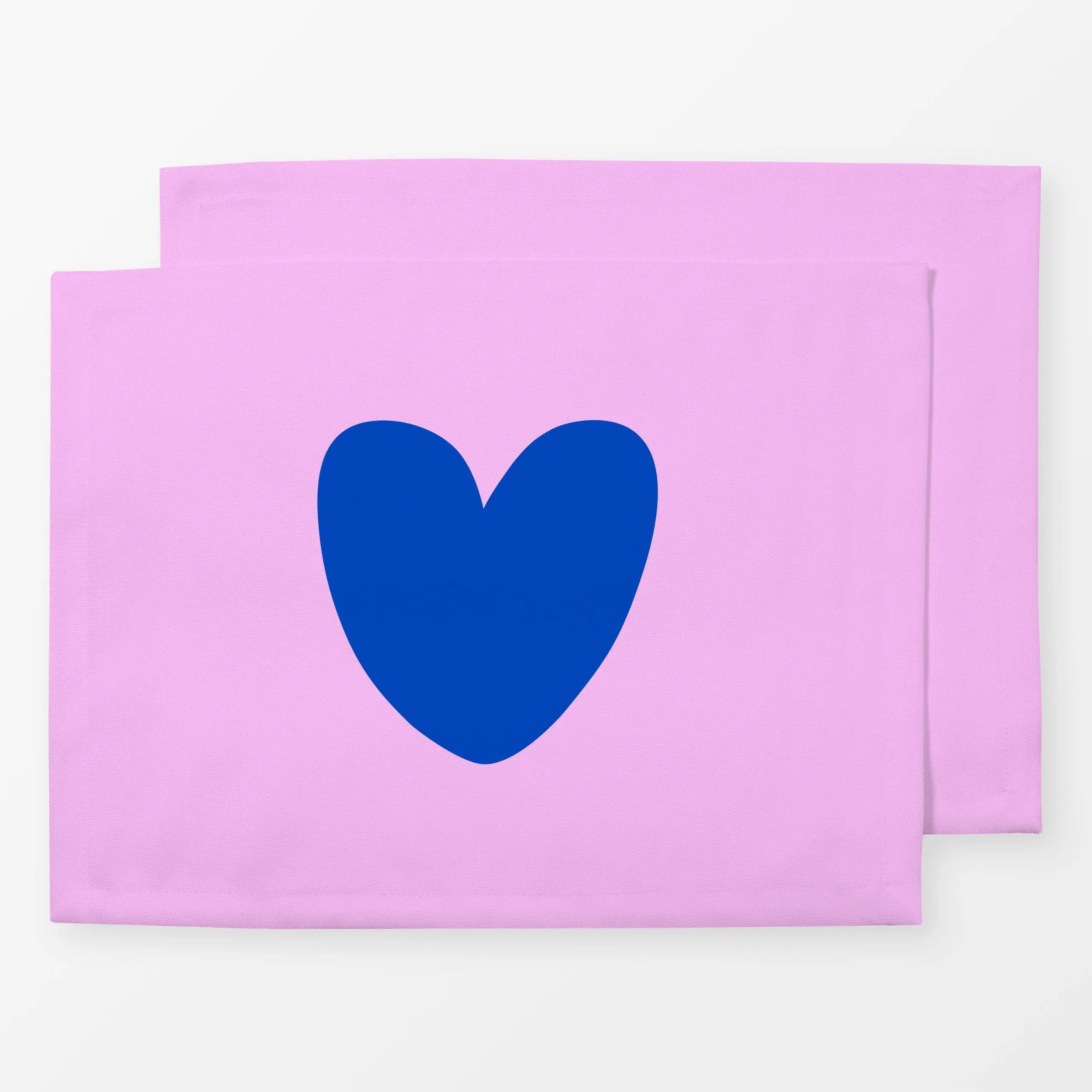 Tischset Birthday Blue Heart, von textilwerk