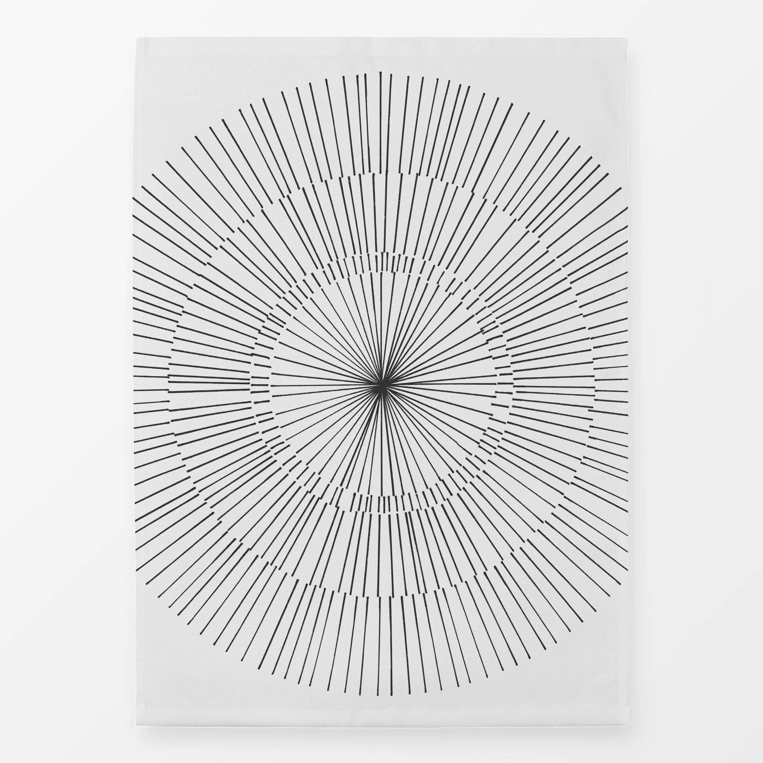 Geschirrtücher Sol carbón - Symbole & Muster - von „Julia Schumacher"; Sonnenaufgang, Sonne, Striche, Kreise, lineart, julia...