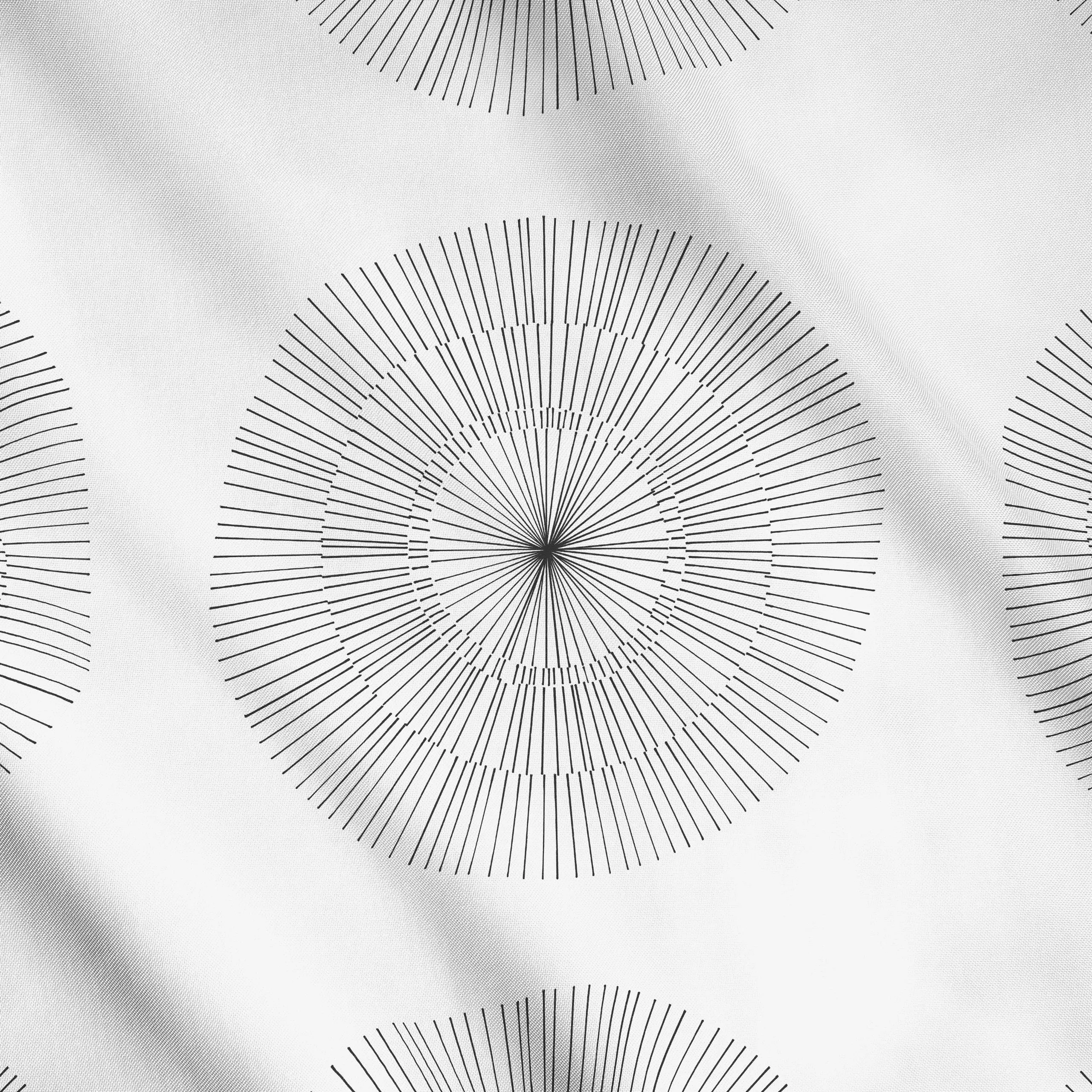 Meterware Sol carbón - Symbole & Muster - von „Julia Schumacher"; Sonnenaufgang, Sonne, Striche, Kreise, lineart, juliaschum...