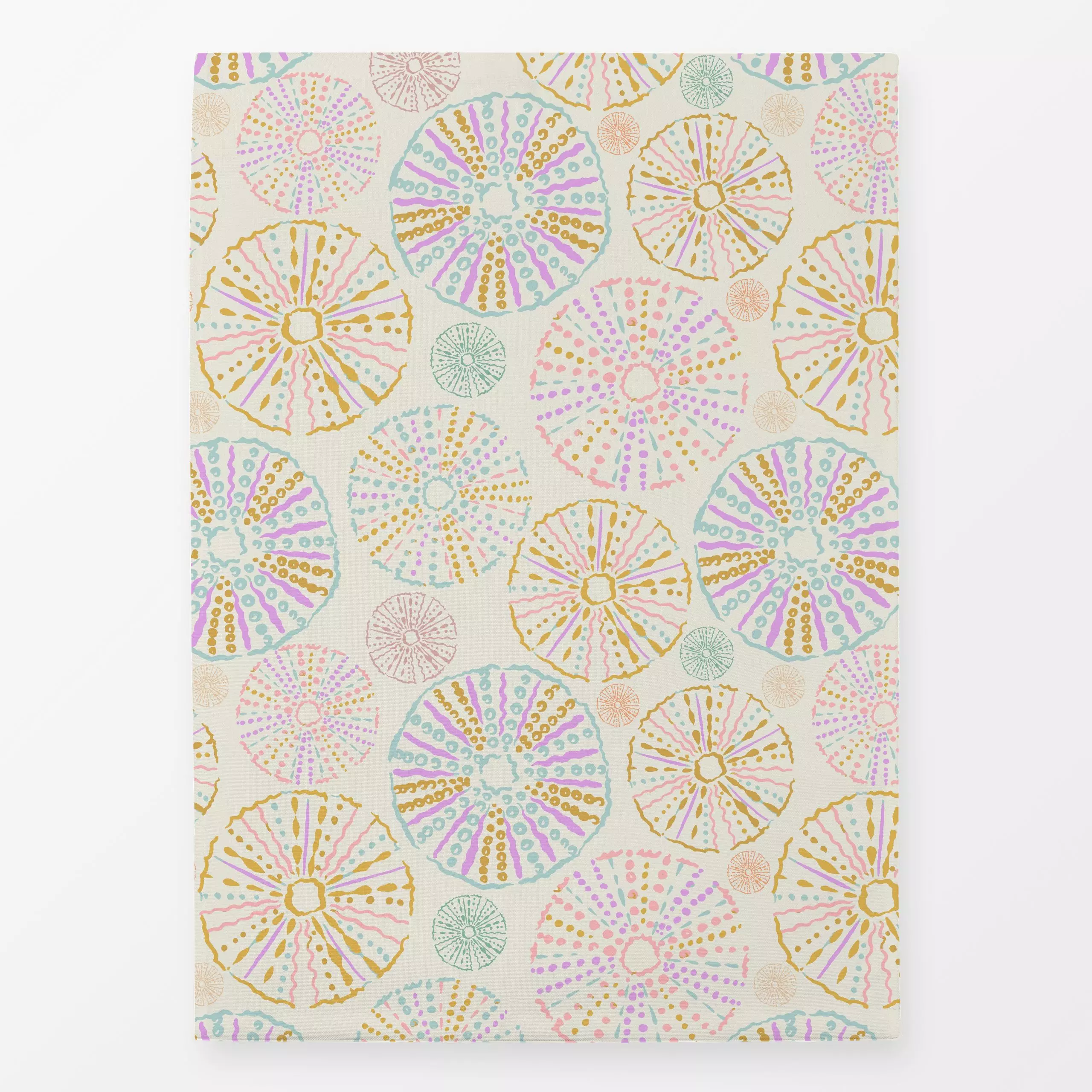 Geschirrtücher Sea Urchin Soft - Sommer, Retro & Vintage - von „Patries Elisabeth"; boho, Muster, Natur, Retro, Meer, Meeres...