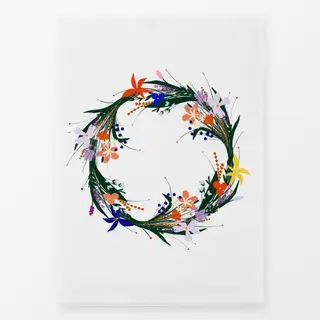 Geschirrtücher Blumenkranz