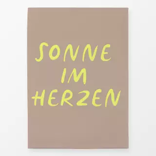 Geschirrtücher Sonne im Herzen neon