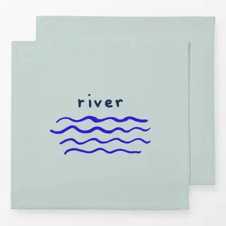 Servietten Mountain River