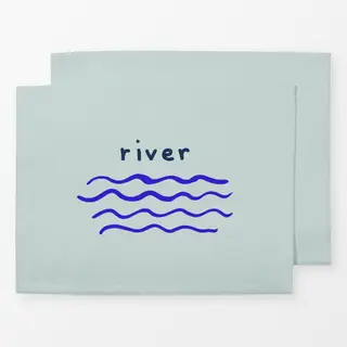 Tischset Mountain River