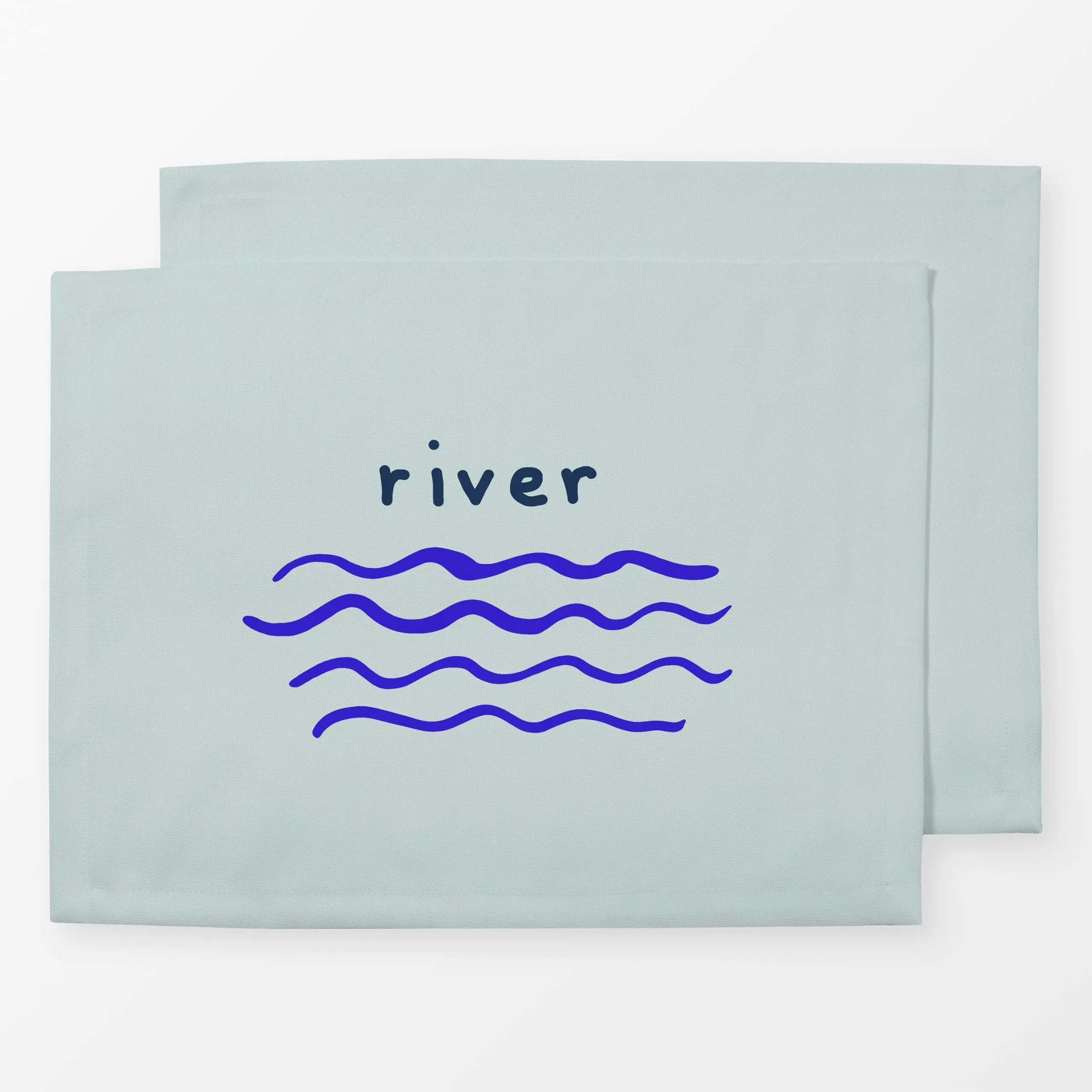 Tischset Mountain River, Spruch, Sommer, von Julia Schumacher