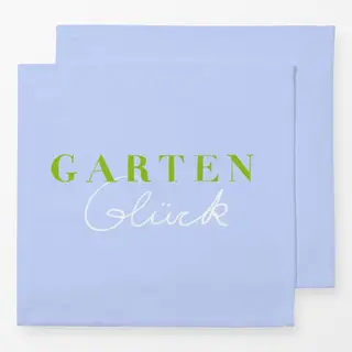 Servietten Gartenglück Hellblau