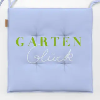 Sitzkissen Gartenglück Hellblau
