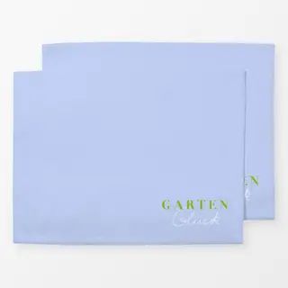 Tischset Gartenglück Hellblau