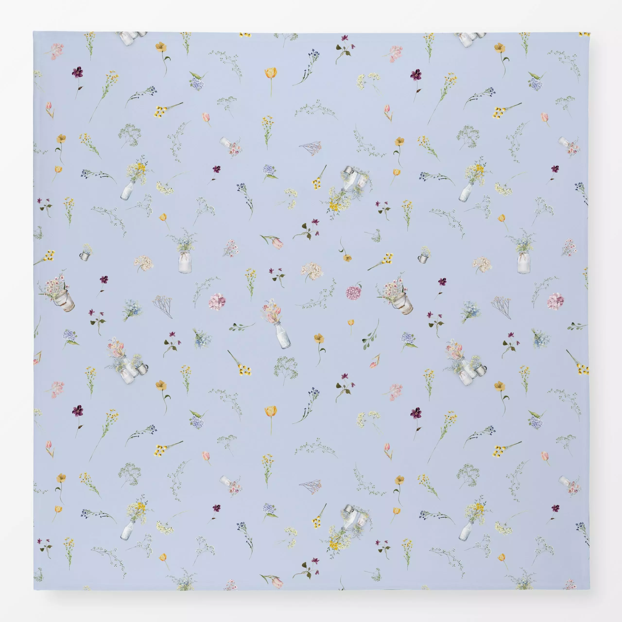 Tischdecke Cottage Spring Blumenmuster - Blumen & Florales, Frühling, Pflanzen & Botanik, Ostern - von „Monika Strigel"; Tul...