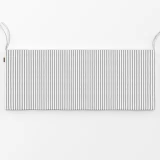 Bankauflage Streifen weiß-grau