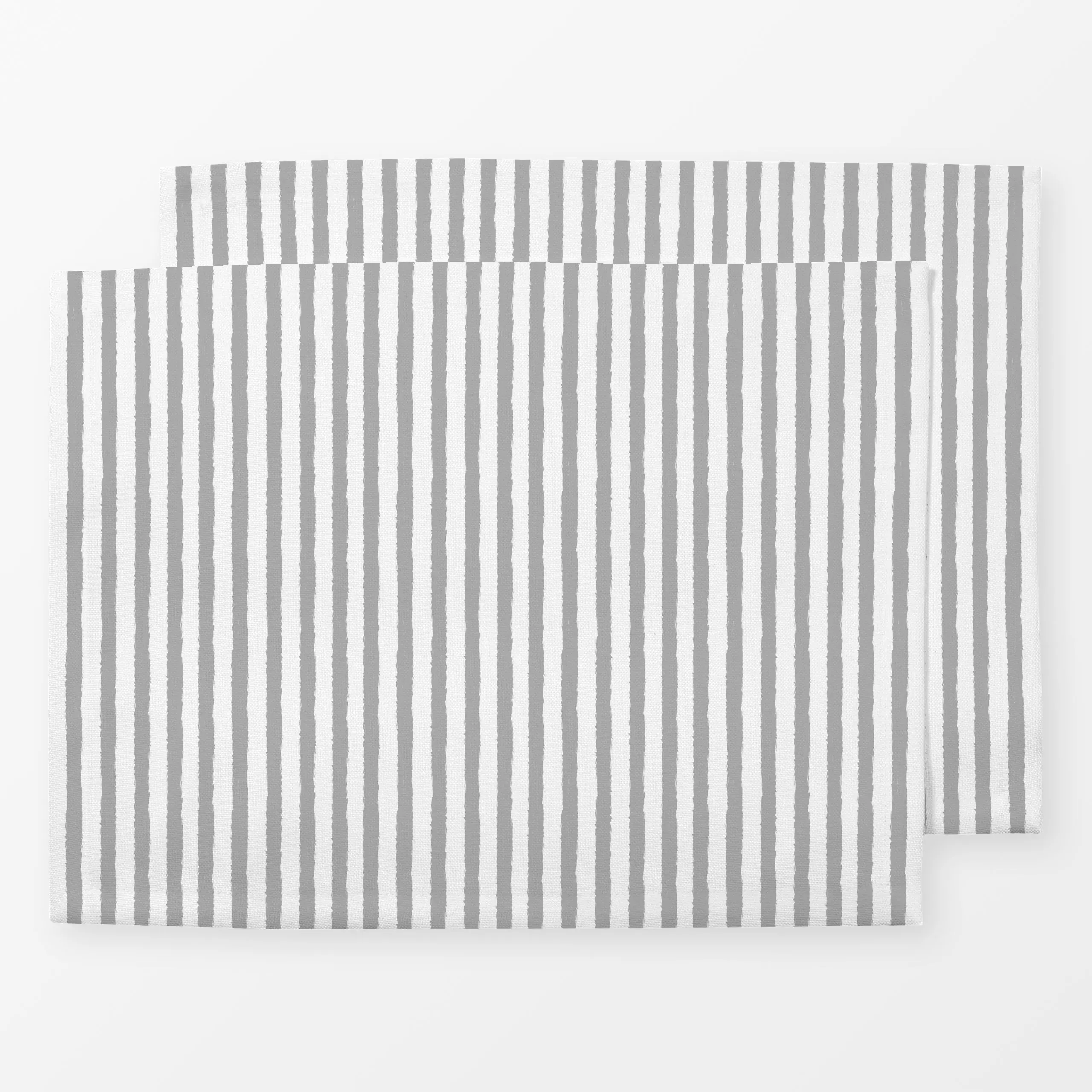 Tischset Streifen weiß-grau - Symbole & Muster - von „Sara Maria"; Scandi, Nordic, minimalistisch, simple, minimalistic, Str...