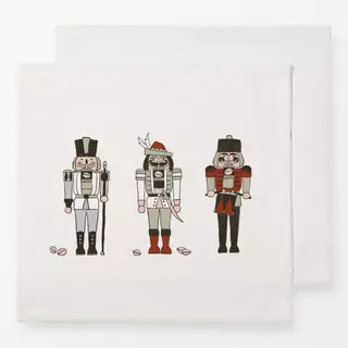 Servietten Nussknacker bunt