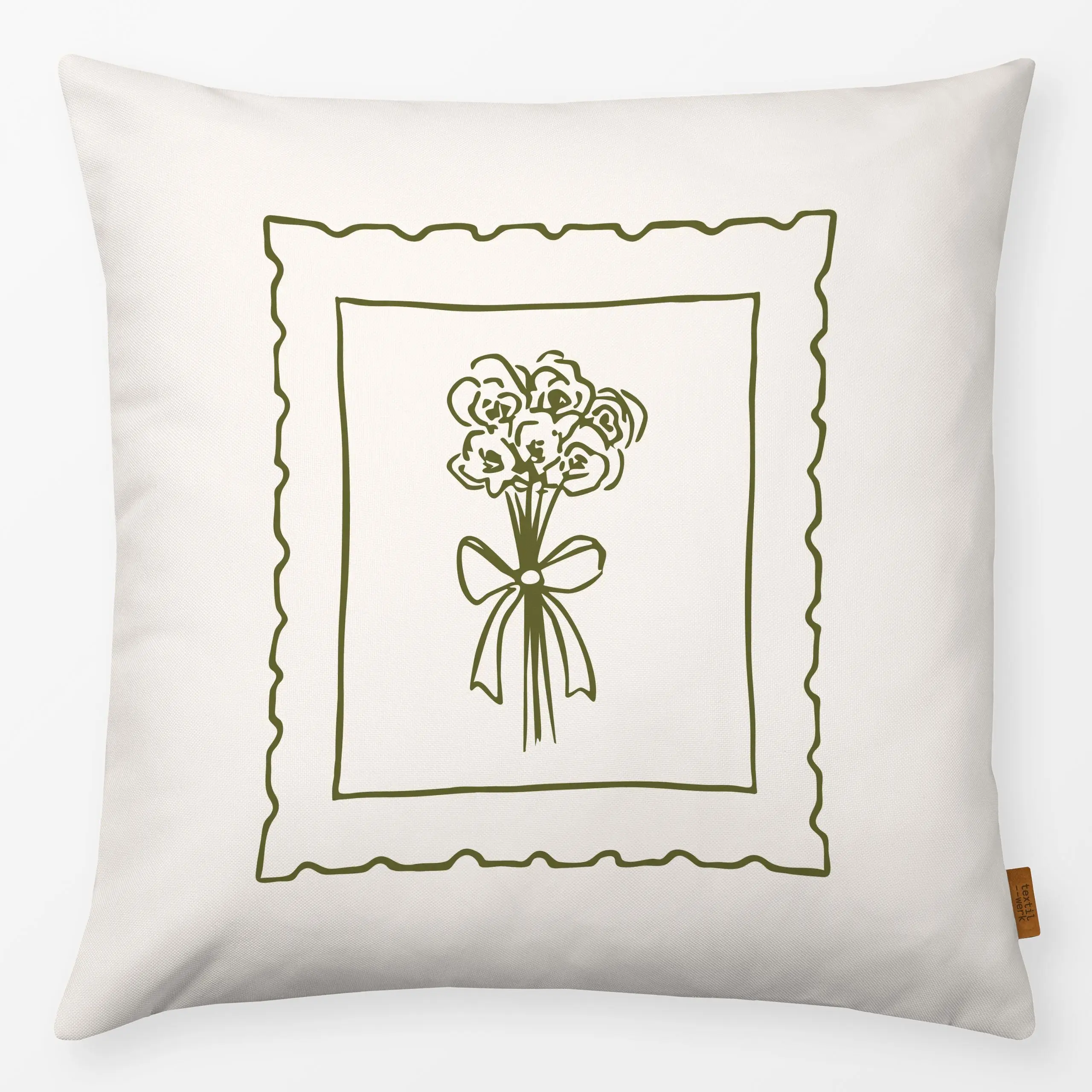Kissen Flowers for you - Blumen & Florales, Frühling, Pflanzen & Botanik - von „Barlena"; minimal, Wildblumen, vintage, land...