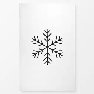 Tischdecke Großer Stern schwarz