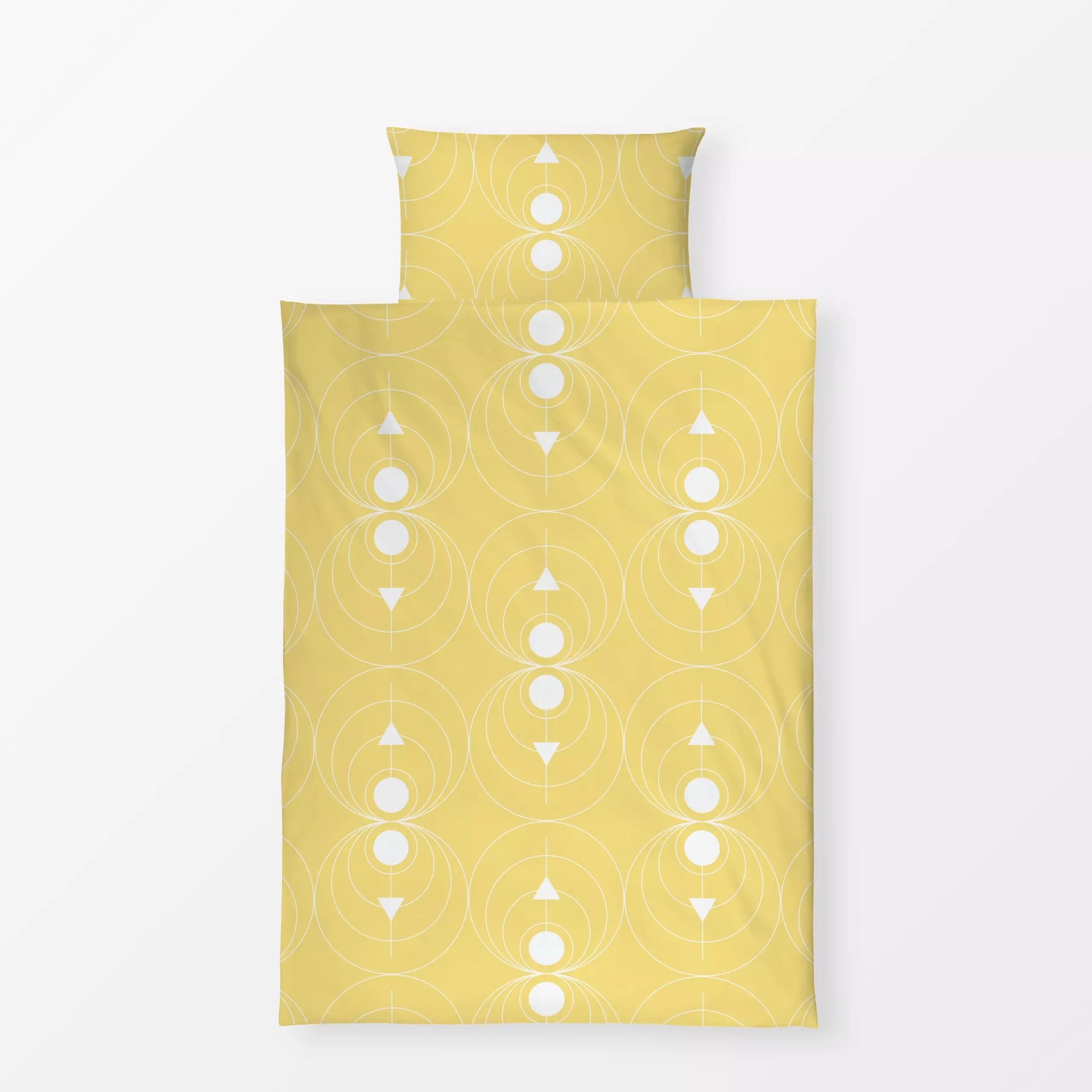 Bettwäsche Sommer Sonne - Sommer, Symbole & Muster - von „Uta Naumann"; boho, Muster, abstrakt, Retro, modern, Kreise, Somme...