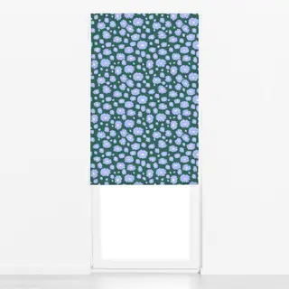 Raffrollo Handgemalte Blumentupfen