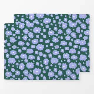 Tischset Handgemalte Blumentupfen