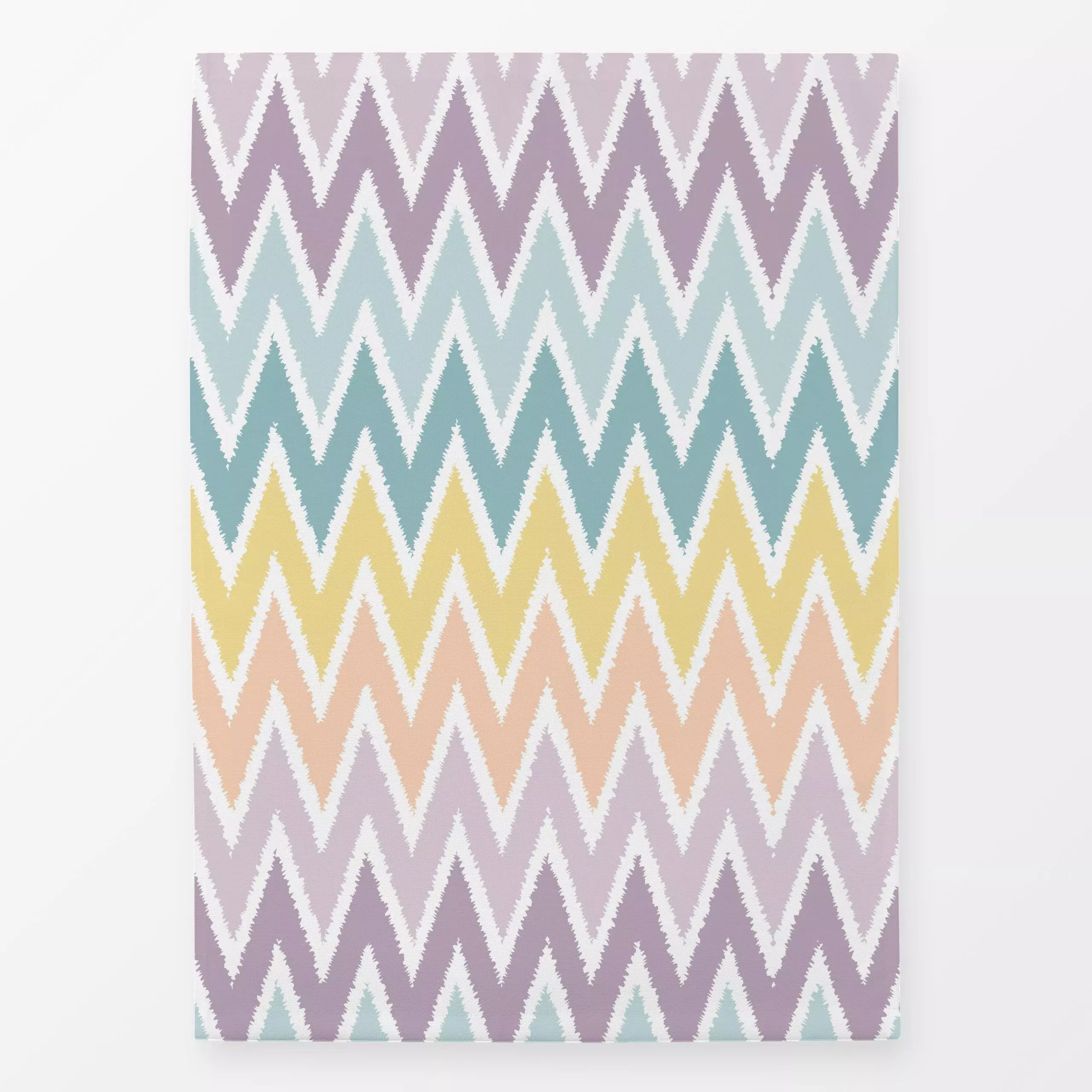 Geschirrtücher Regenbogen-Zickzack - Symbole & Muster - von „Sara Maria“; marrakesch, boho, hippie, Streifen, Regenbogen, pu...