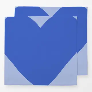 Servietten Big Heart Blue