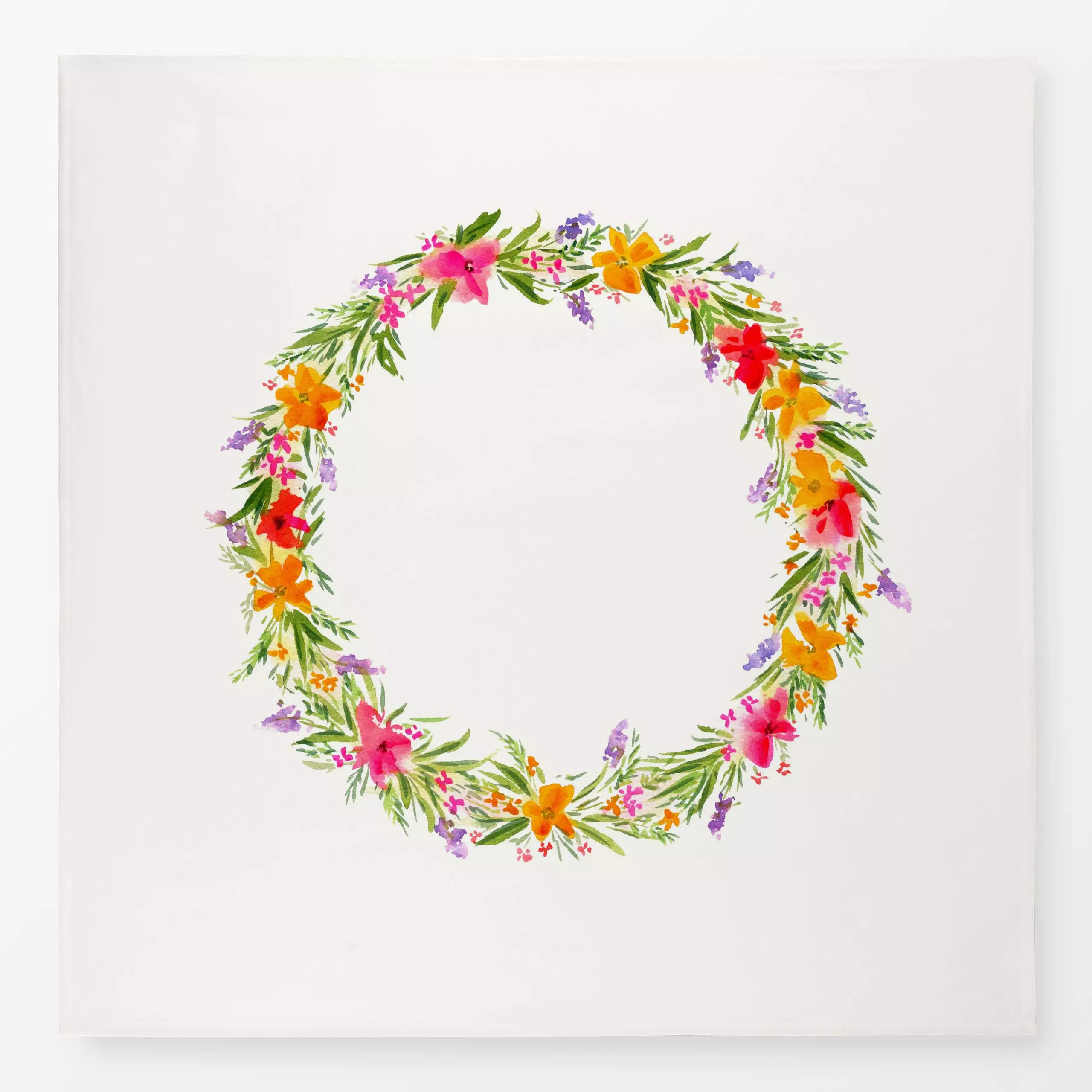 Tischdecke Blumenduft Frühlingskranz, Blumen, Frühling, von youdesignme