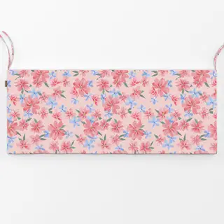 Bankauflage Happy Flowers pink