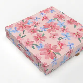 Bodenkissen Happy Flowers pink