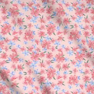 Meterware Happy Flowers pink