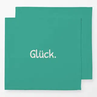 Servietten Glück grün