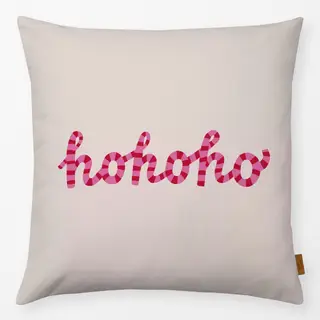 Kissen hohoho beige pink