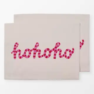 Tischset hohoho beige pink