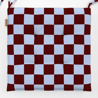 Sitzkissen Chess Pattern brown blue