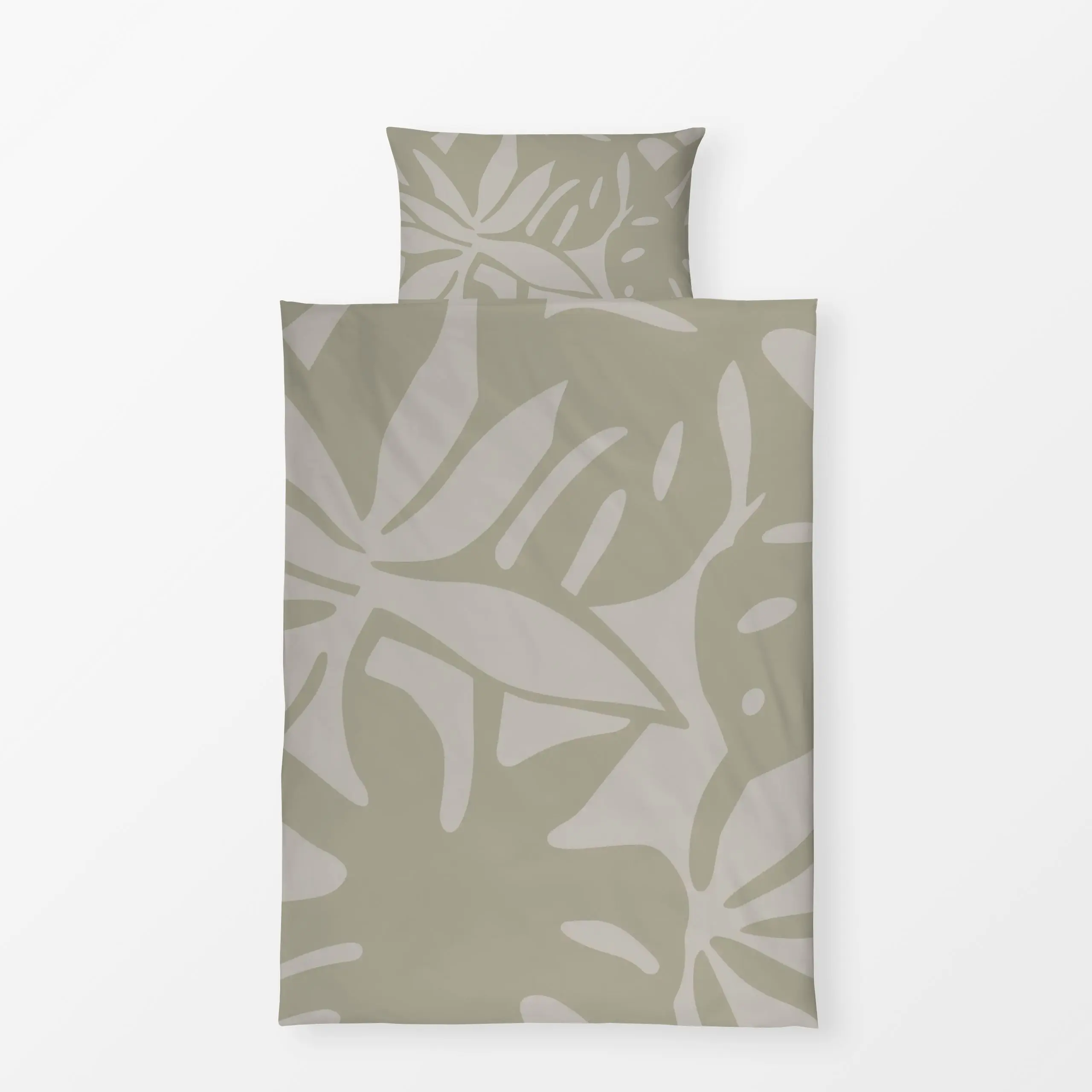 Bettwäsche Minimalist Tropical Vibes - Pflanzen & Botanik - von „Andrea Haase"; Blatt, Monstera, Minimalismus, modern, organ...