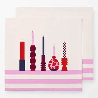 Servietten Candles Bold and Colourful