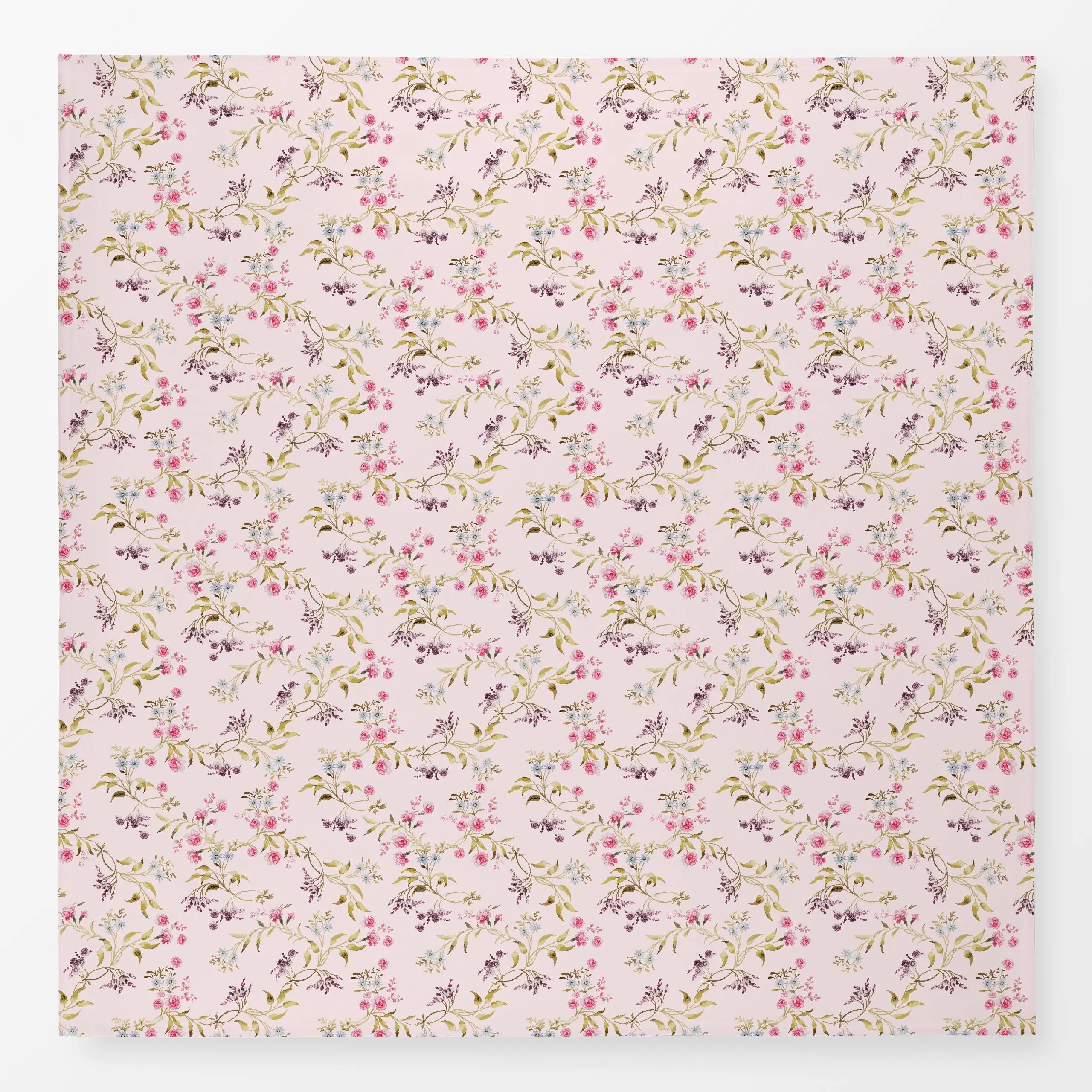 Tischdecke Vintage Rococo Florals - Blumen & Florales, Frühling, Ostern - von „Uta Naumann"; Blüten, vintage, klassisch, han...