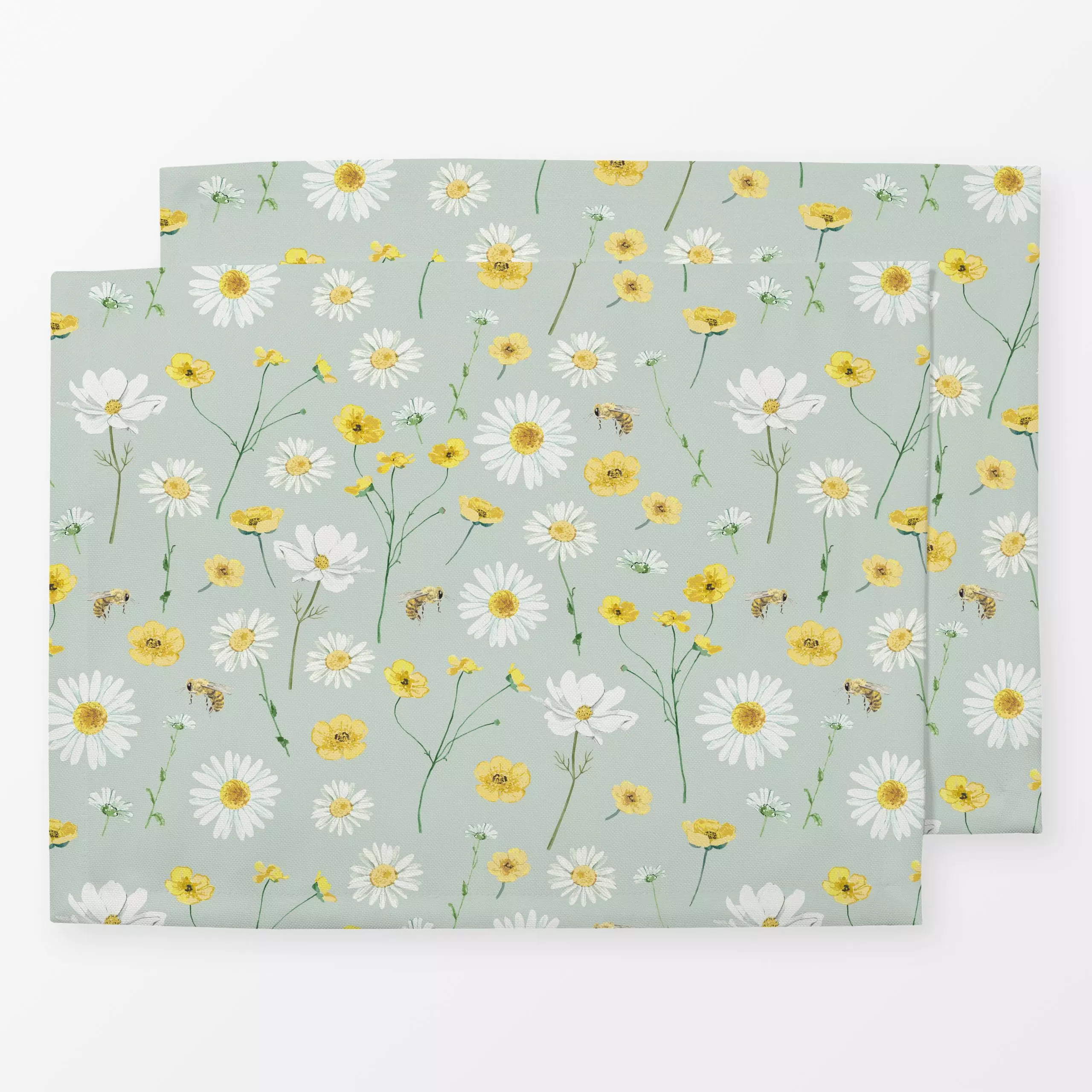 Tischset margerite butterblume milky - Blumen & Florales, Natur & Landschaft - von „Katrin Graff"; Wiesenblumen