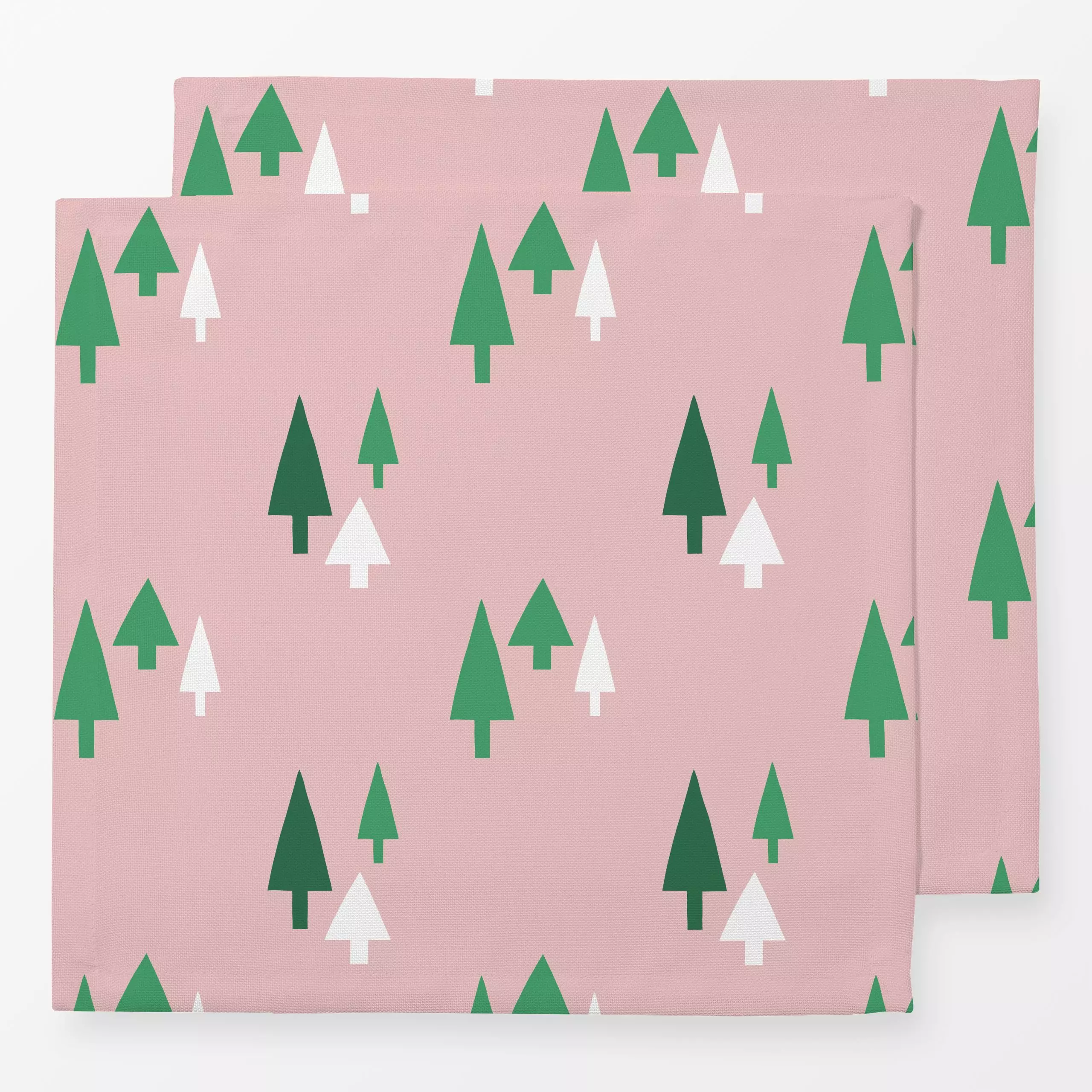 Servietten Winter Wonderland Pink - Weihnachten - von „Lisa Jasmin Bauer"; Weihnachtsbaum, Weihnachten, Winter, weihnachtlic...