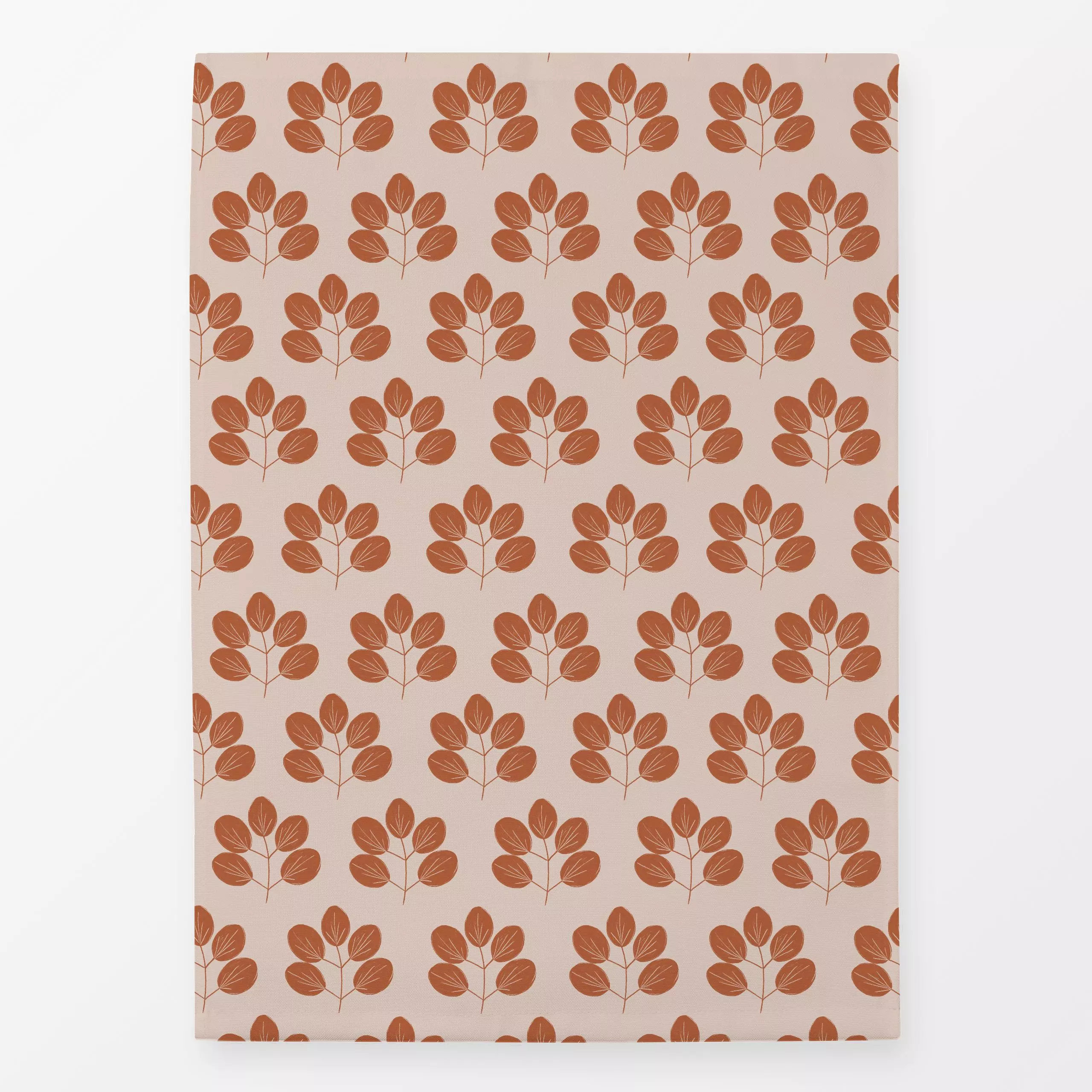 Geschirrtücher Terracotta Leaves - Natur & Landschaft - von „Menina Lisboa "; Natur, skandinavisch, Blätter, terracotta, Far...