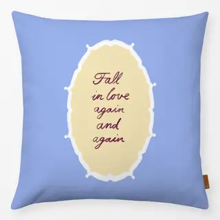 Kissen Fall in Love again and again