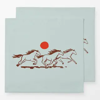 Servietten Mountain Horses
