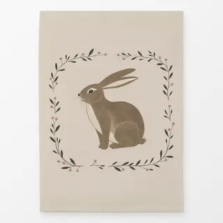 Geschirrtücher Osterhase Kranz hell