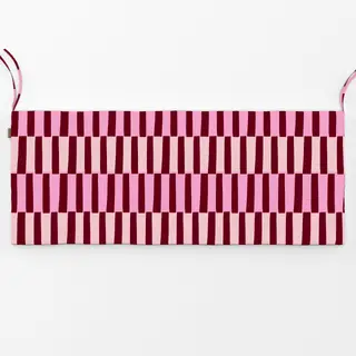 Bankauflage Blockstreifen Blütenpink