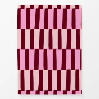 Geschirrtücher Blockstreifen Blütenpink