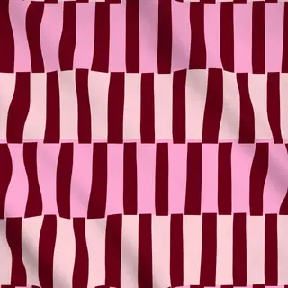 Meterware Blockstreifen Blütenpink