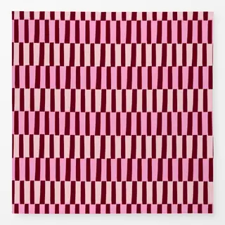 Tischdecke Blockstreifen Blütenpink