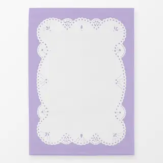Geschirrtücher Spitzendeckchen Lila