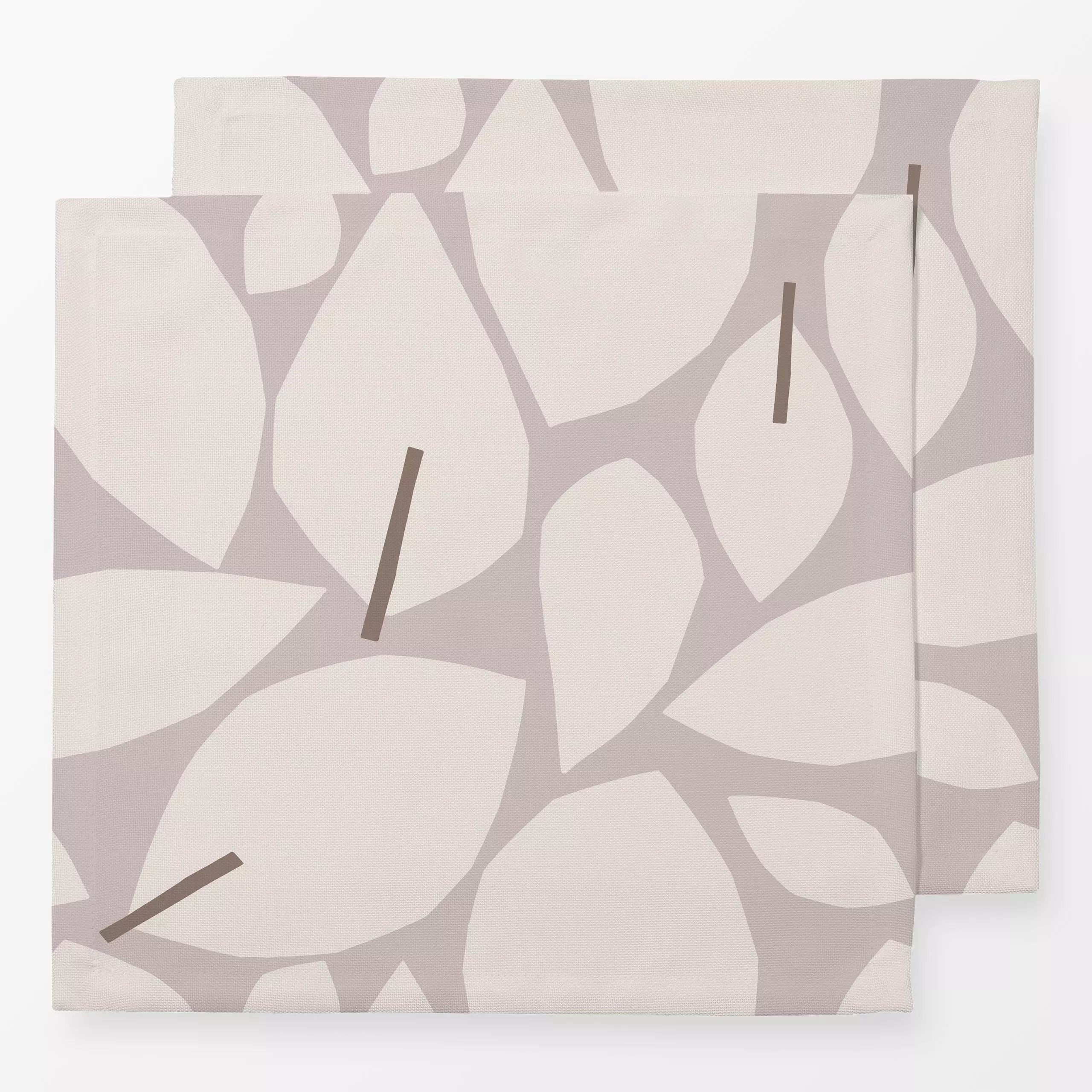 Servietten Abstract Leaves 1X - Herbst, Symbole & Muster - von „Mareike Böhmer"; minimal, Blatt, skandinavisch, Blätter, Min...