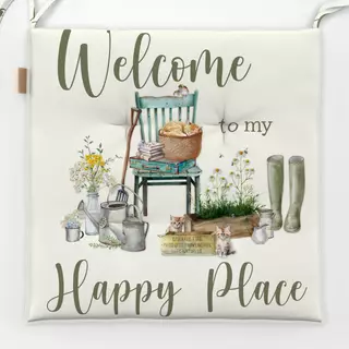 Sitzkissen Happy Place Garden