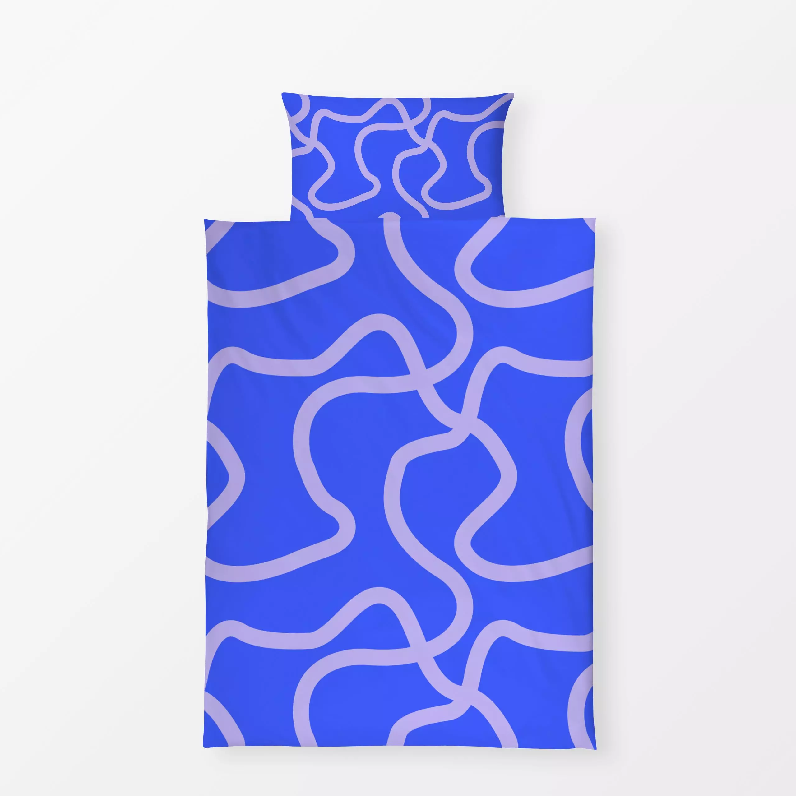 Bettwäsche Bold Lines lila - Symbole & Muster - von „Tanja Hildebrandt"; abstrakt, graphisch, Geometrisch, abstract, lines, ...
