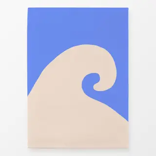 Geschirrtücher Welle Abstrakt Blau & Weiß